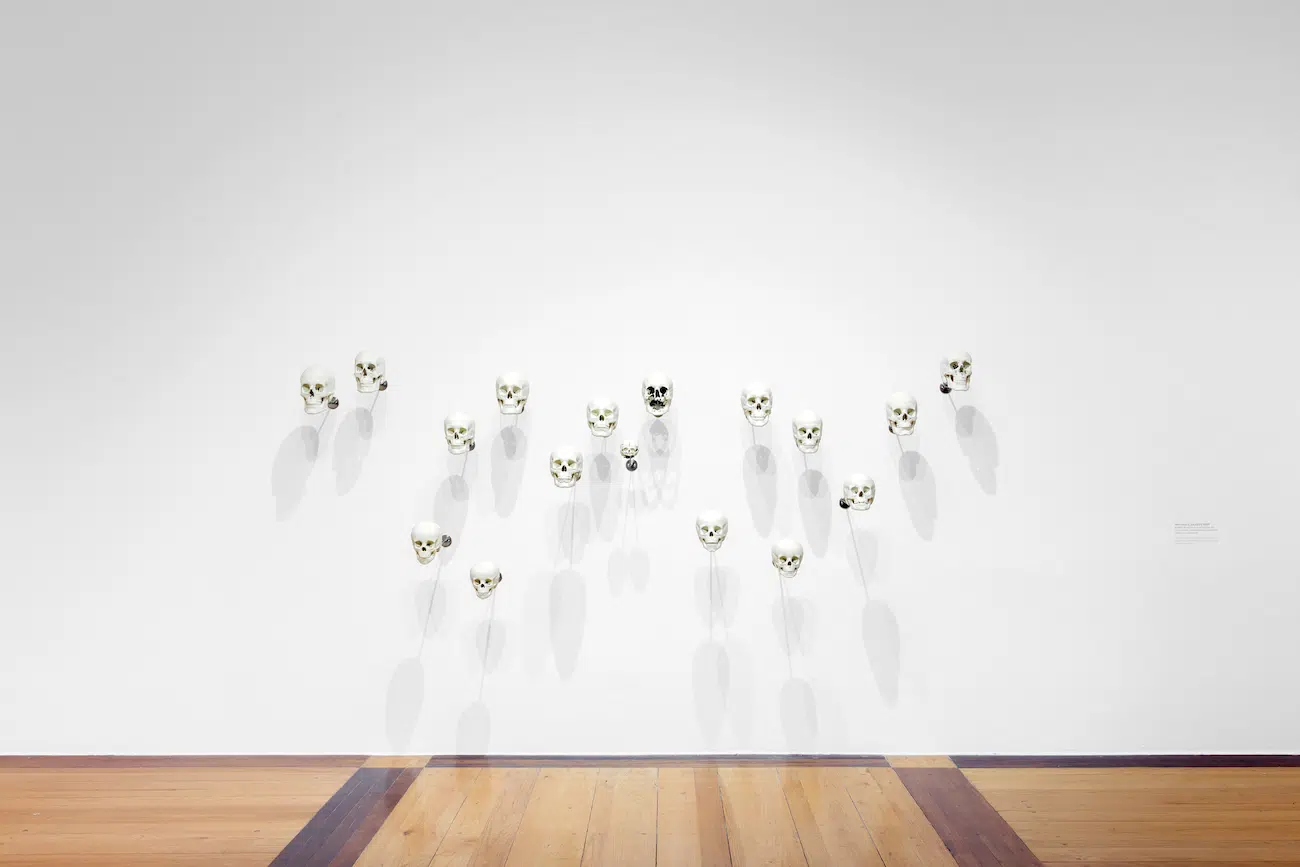 Installation View of Gabriel de la Mora's exhibition La Petite Mort at MARCO 