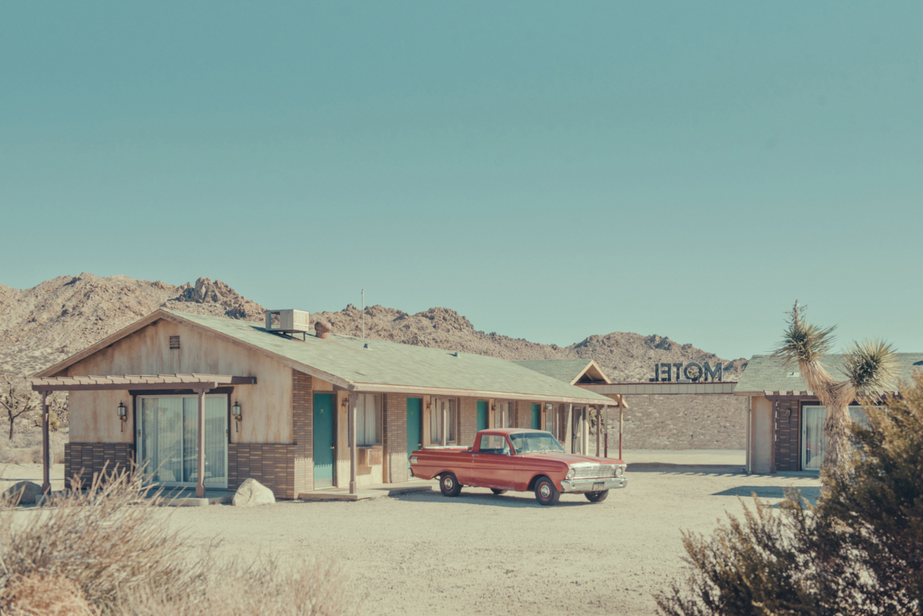 End of the road series of American west photography by Helene Havard