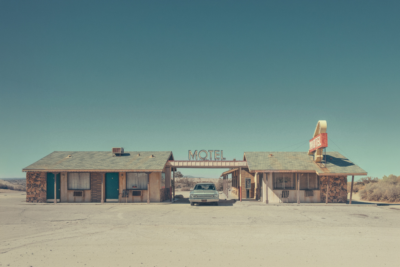 End of the road series of American west photography by Helene Havard