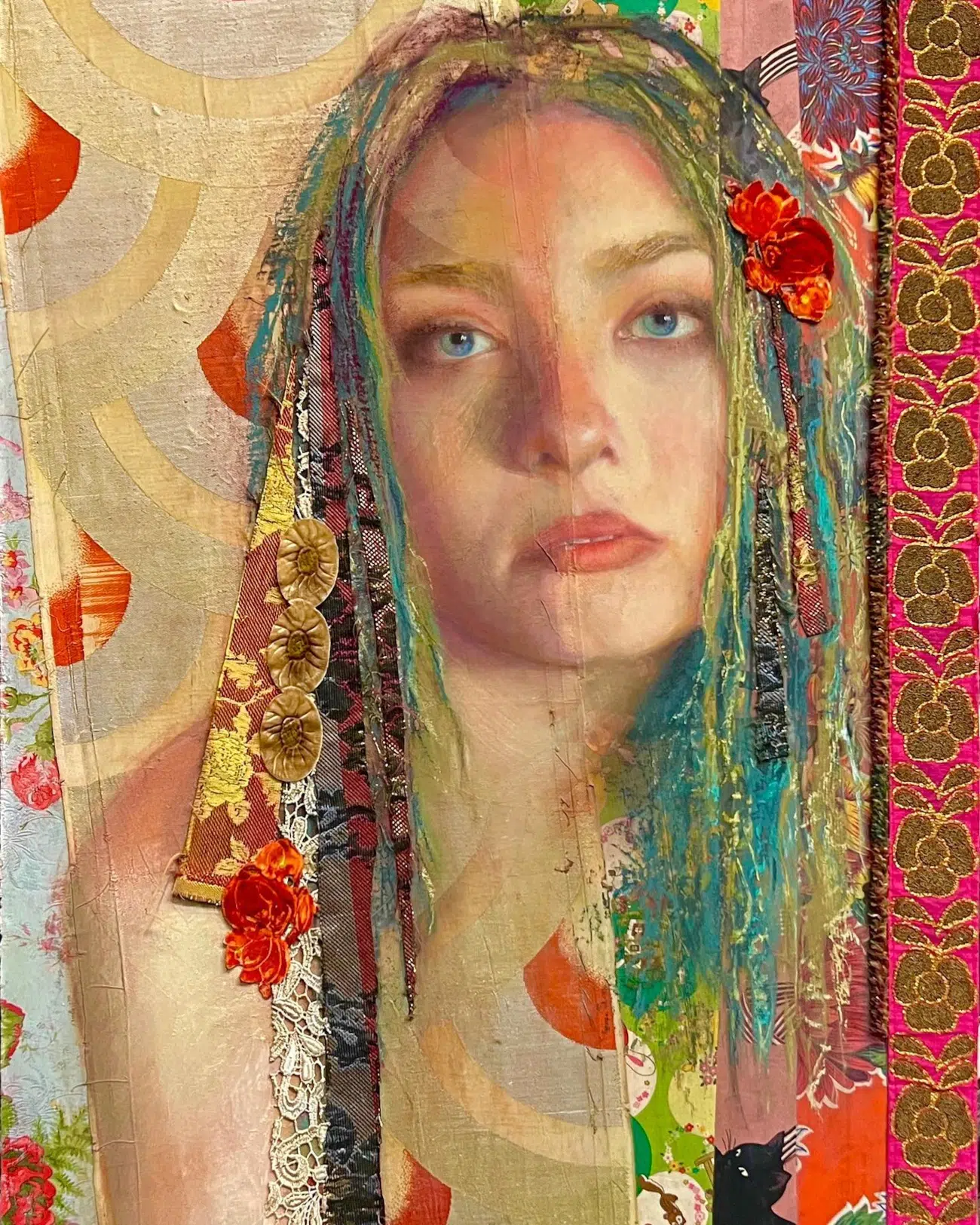 Mixed media and pastels artwork by Jill Maytorena
