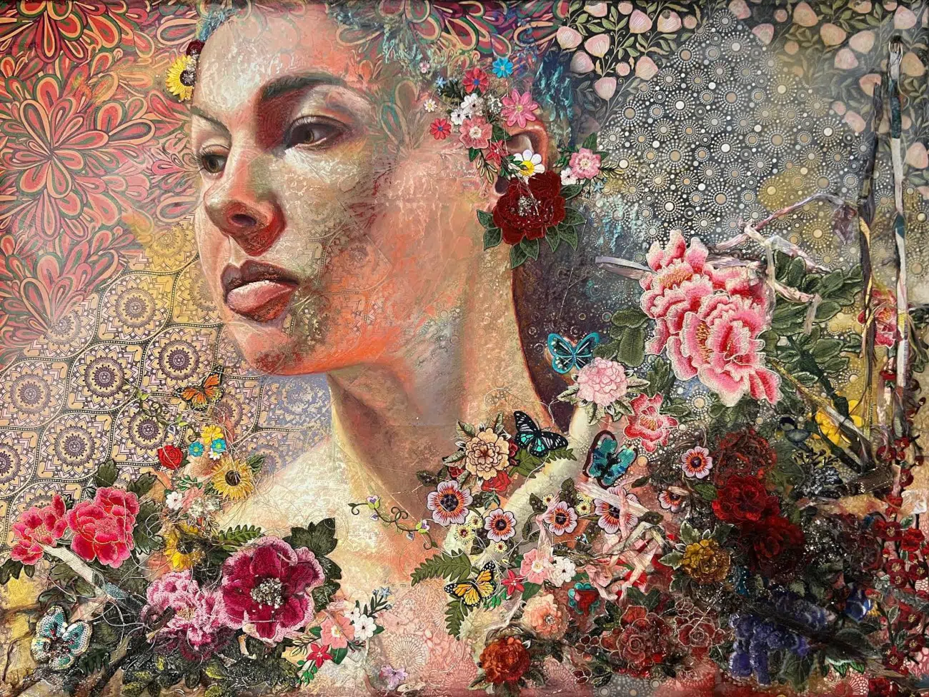 Mixed media and pastels artwork by Jill Maytorena