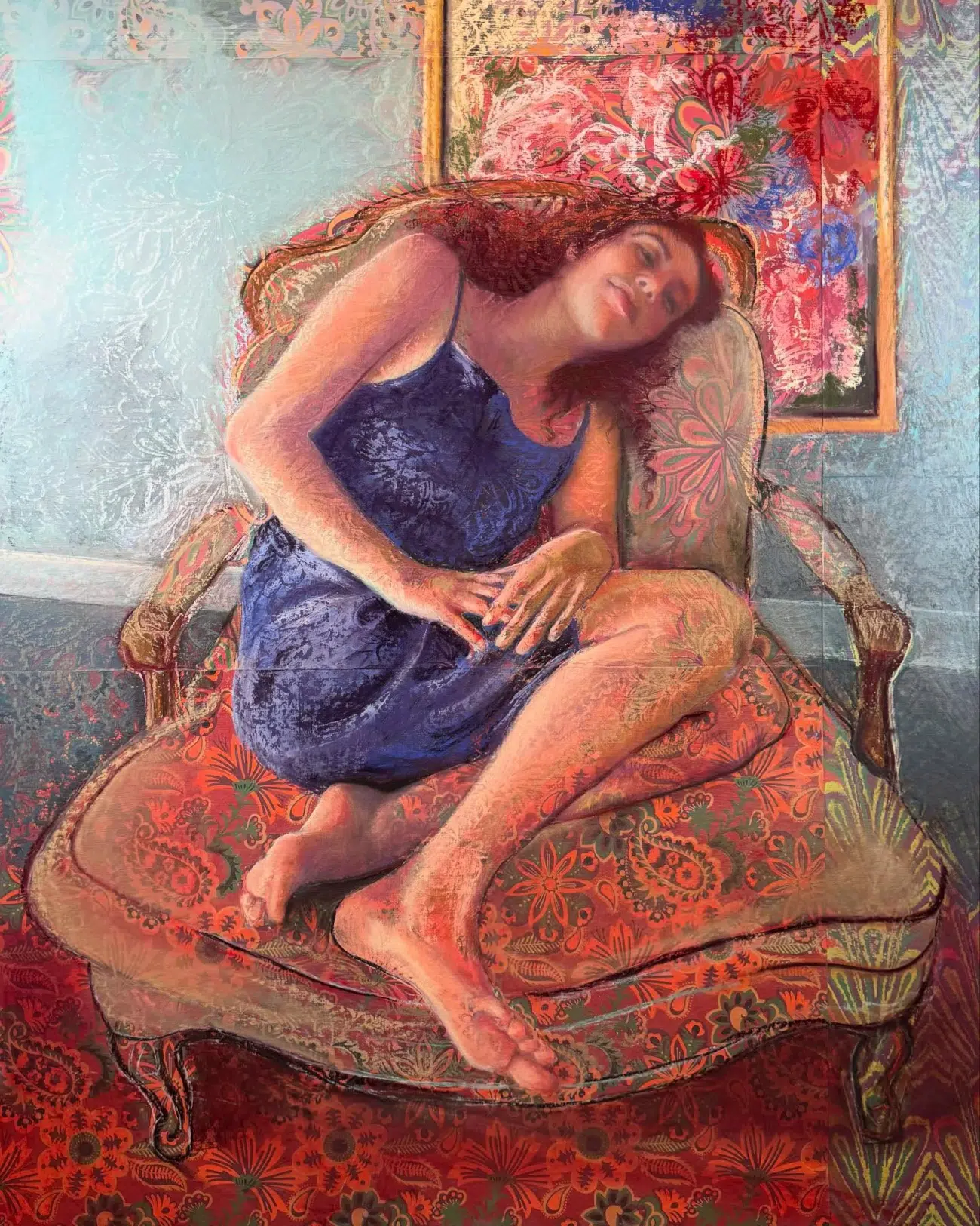 Mixed media and pastels artwork by Jill Maytorena