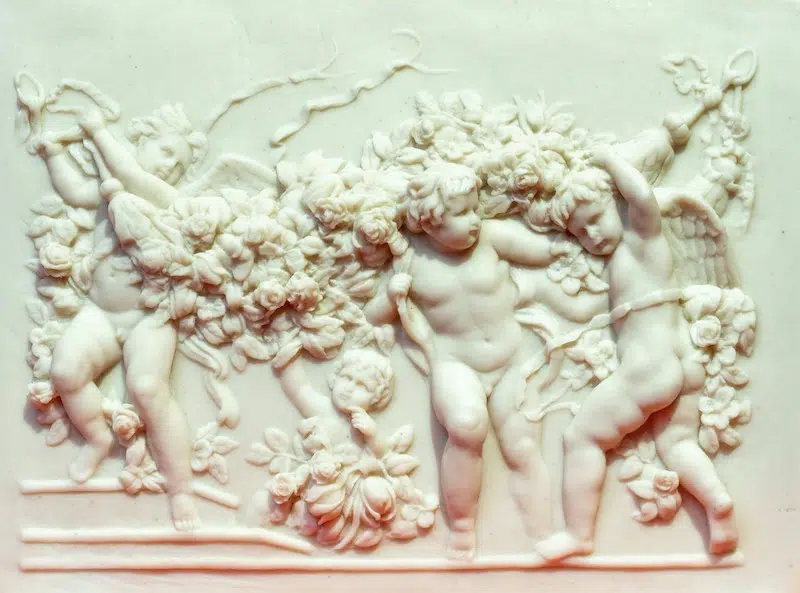 Meekyoung Shin, Angels, Soap, fragrance oil, varnish, 30x39.5x6cm, 2007, Gallery JJ.