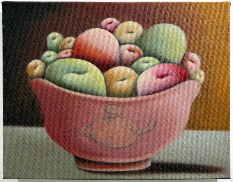 Michael Fried, Has Not Been Seen And Refuses To, Oil on Cnavas, 30.5x35.6cm, 2026, SARAHCROWN.