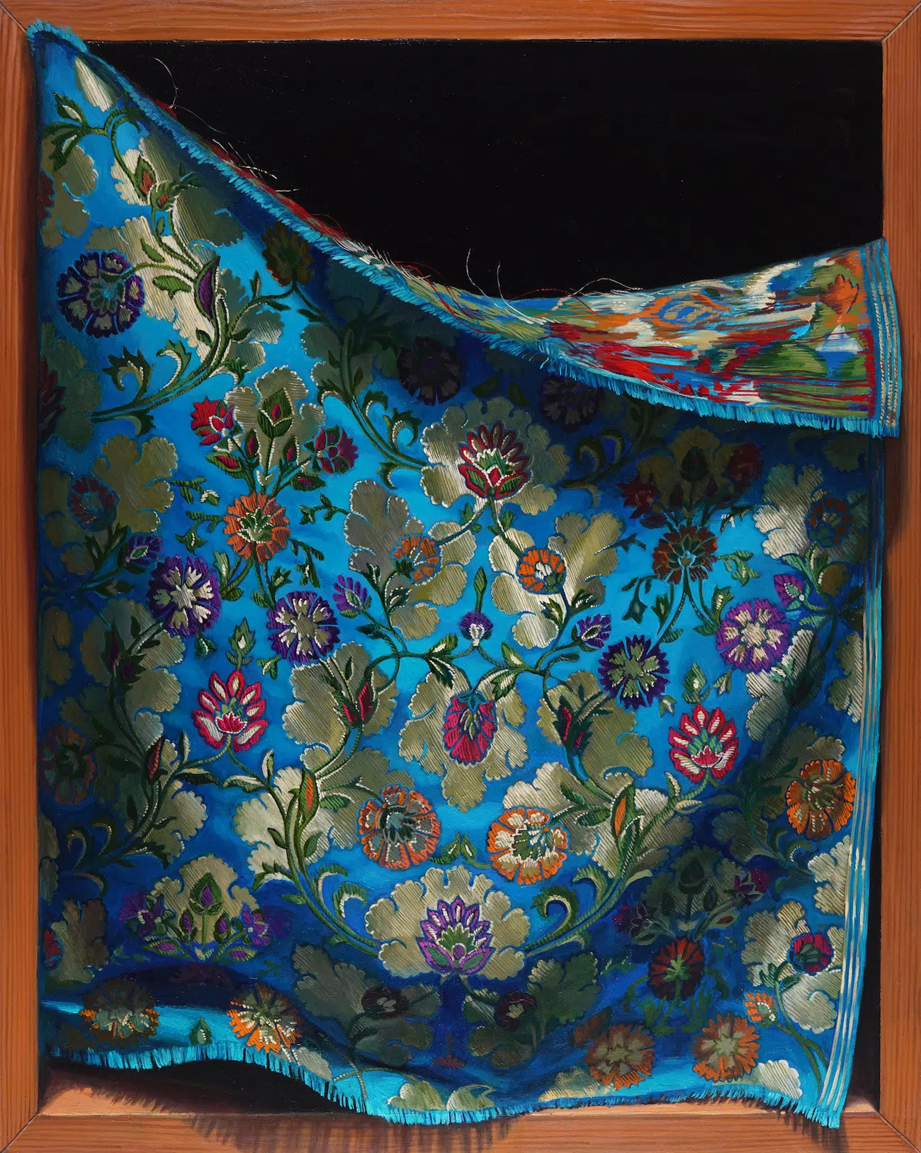 Hyperrealistic Oil Painting of Curtain by Leeah Joo