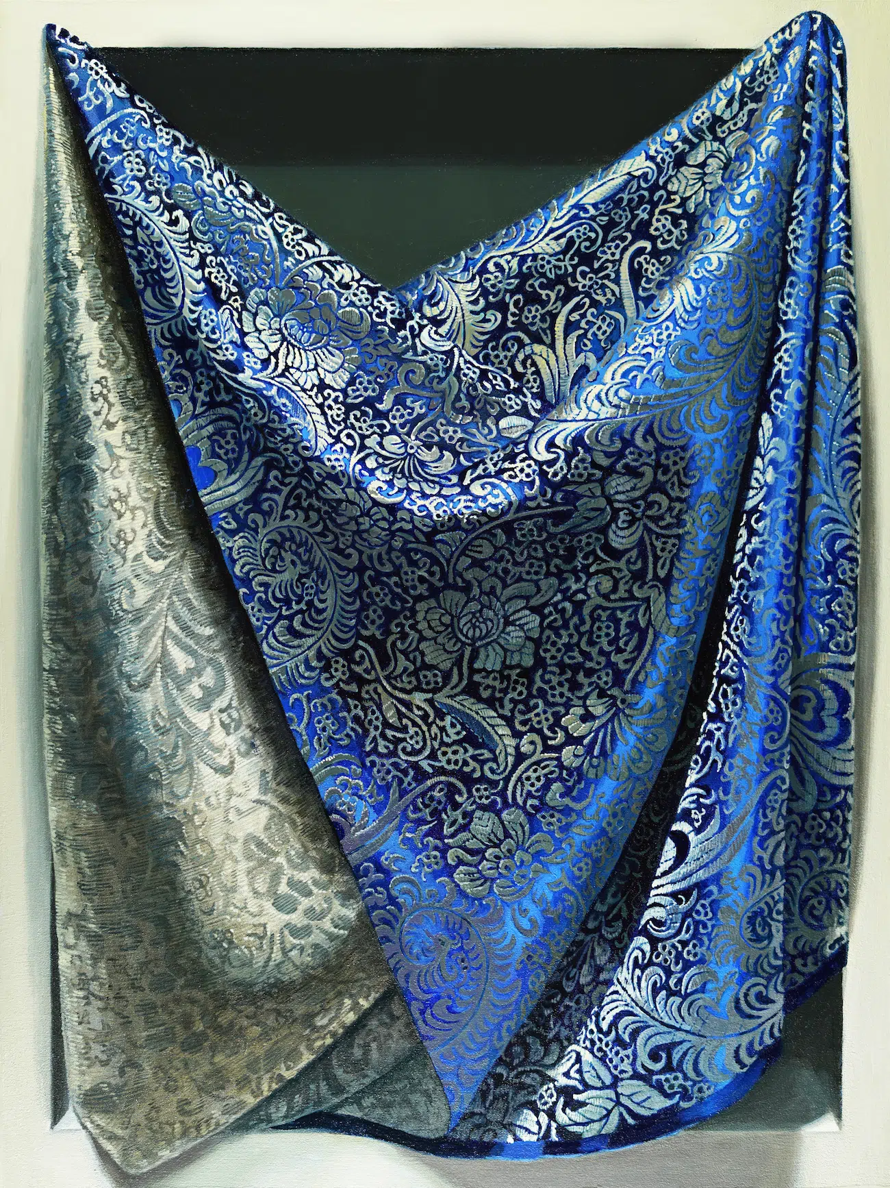 Hyperrealistic Oil Painting of Curtain by Leeah Joo