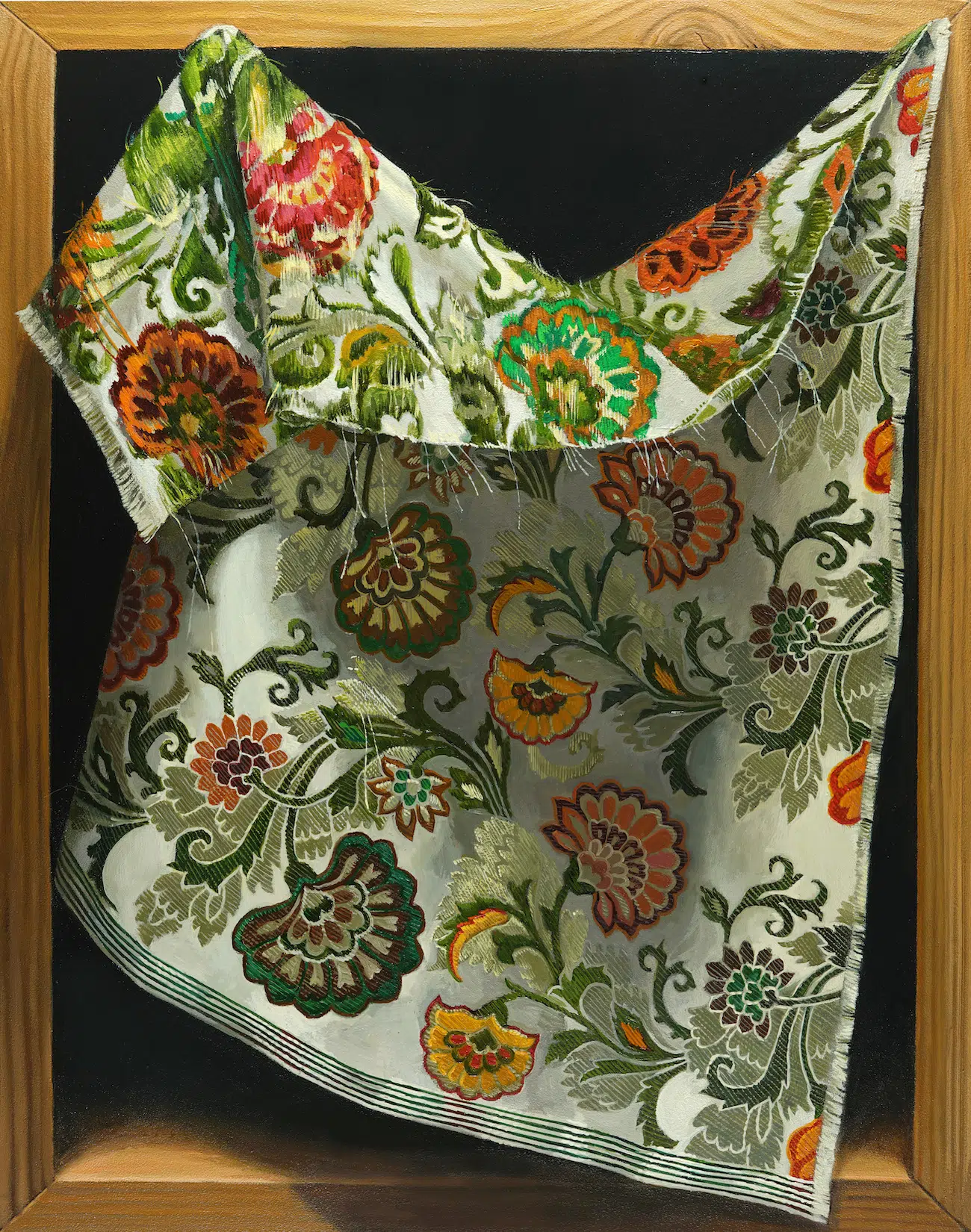 Hyperrealistic Oil Painting of Curtain by Leeah Joo