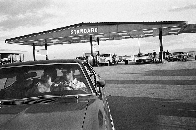 Mimi Plumb (American, born 1953), Couple at the Gas Station, 1972, pigmented inkjet print