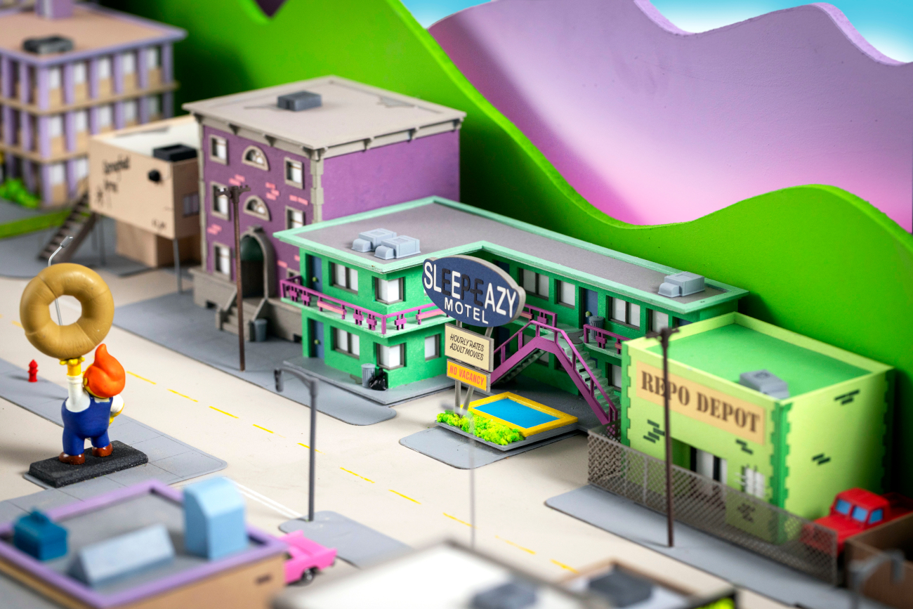Model of Springfield by Simpsons fan Marc Hagan-Guirey