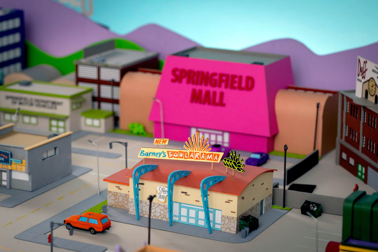 Model of Springfield by Simpsons fan Marc Hagan-Guirey