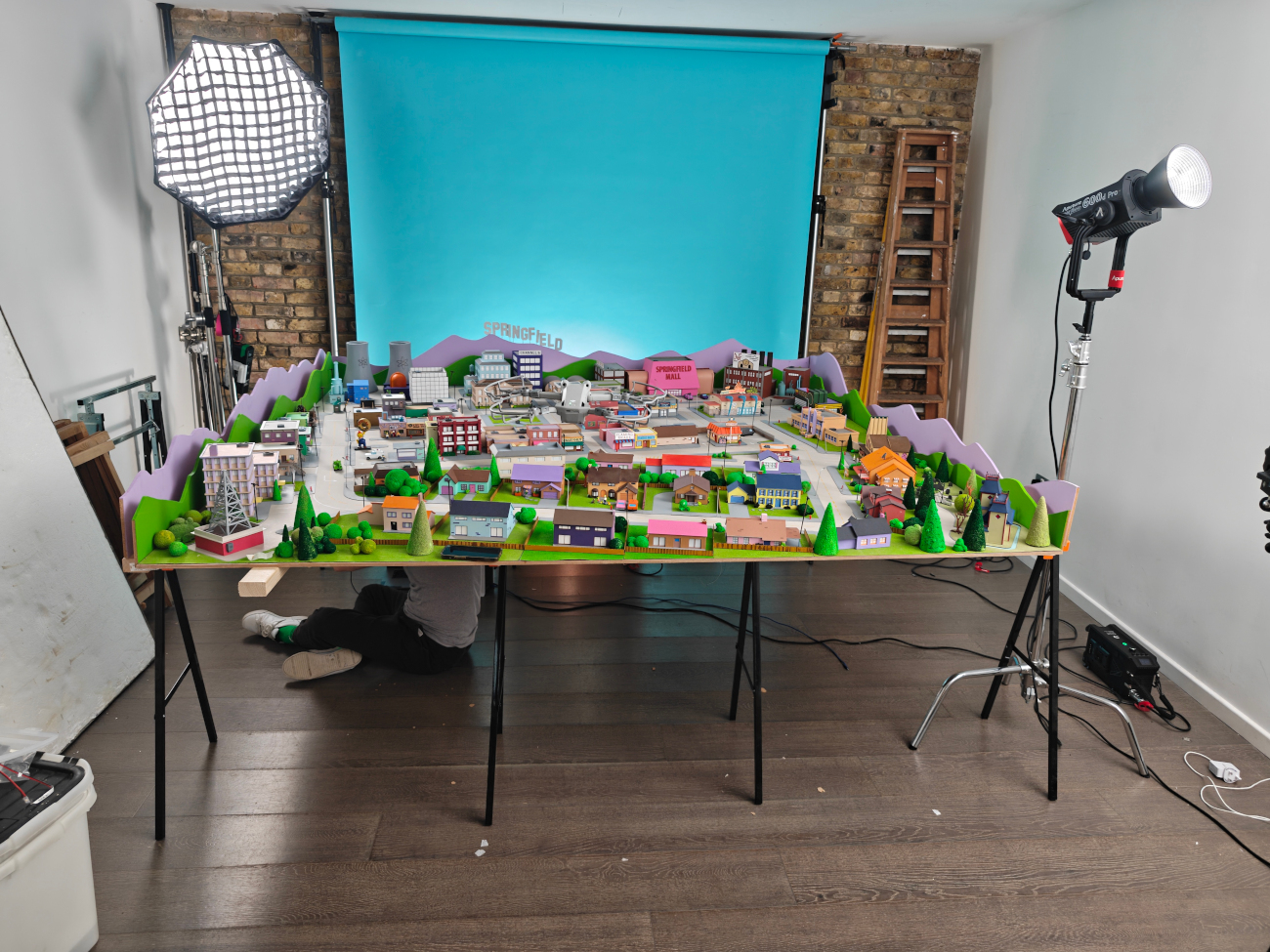 Model of Springfield by Simpsons fan Marc Hagan-Guirey