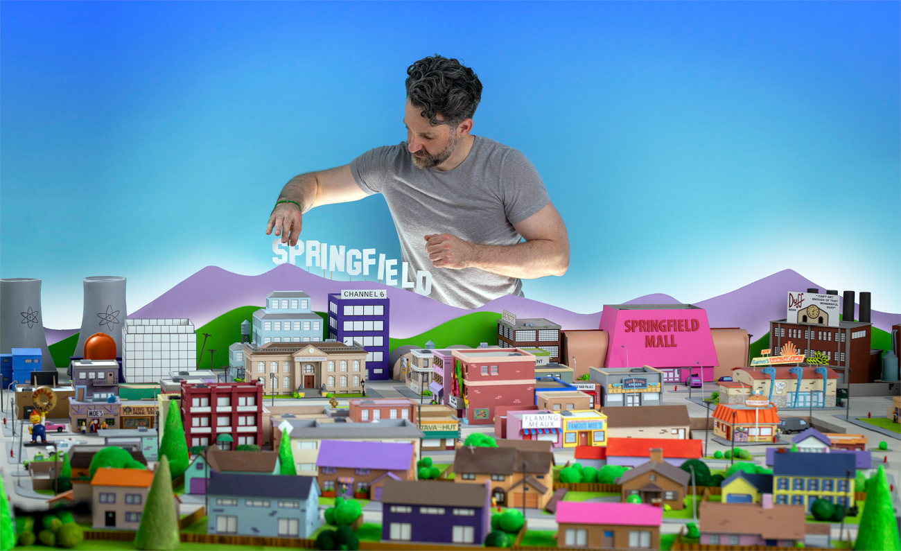 Model of Springfield by Simpsons fan Marc Hagan-Guirey