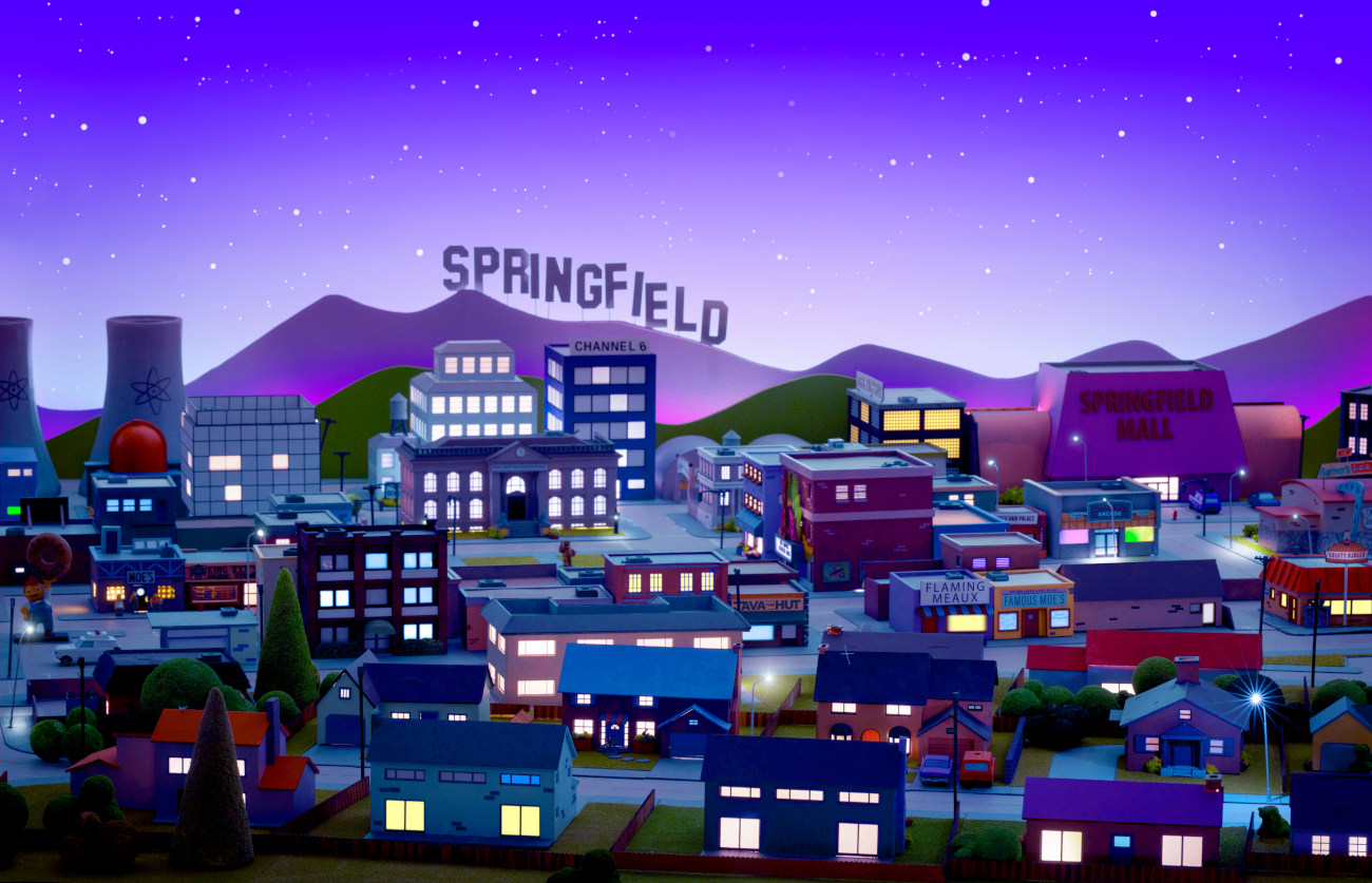 Model of Springfield by Simpsons fan Marc Hagan-Guirey
