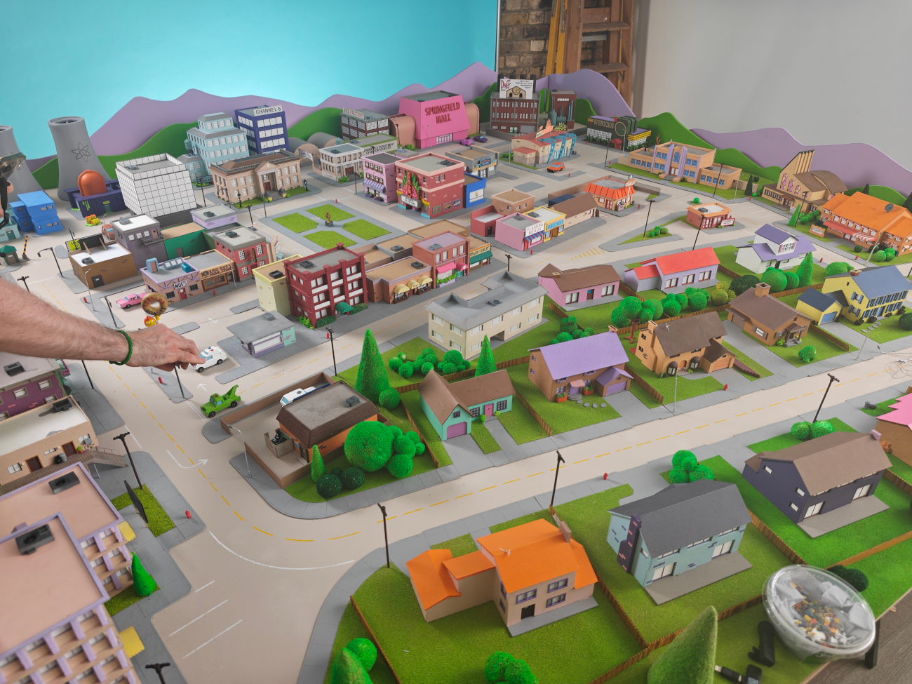 Model of Springfield by Simpsons fan Marc Hagan-Guirey