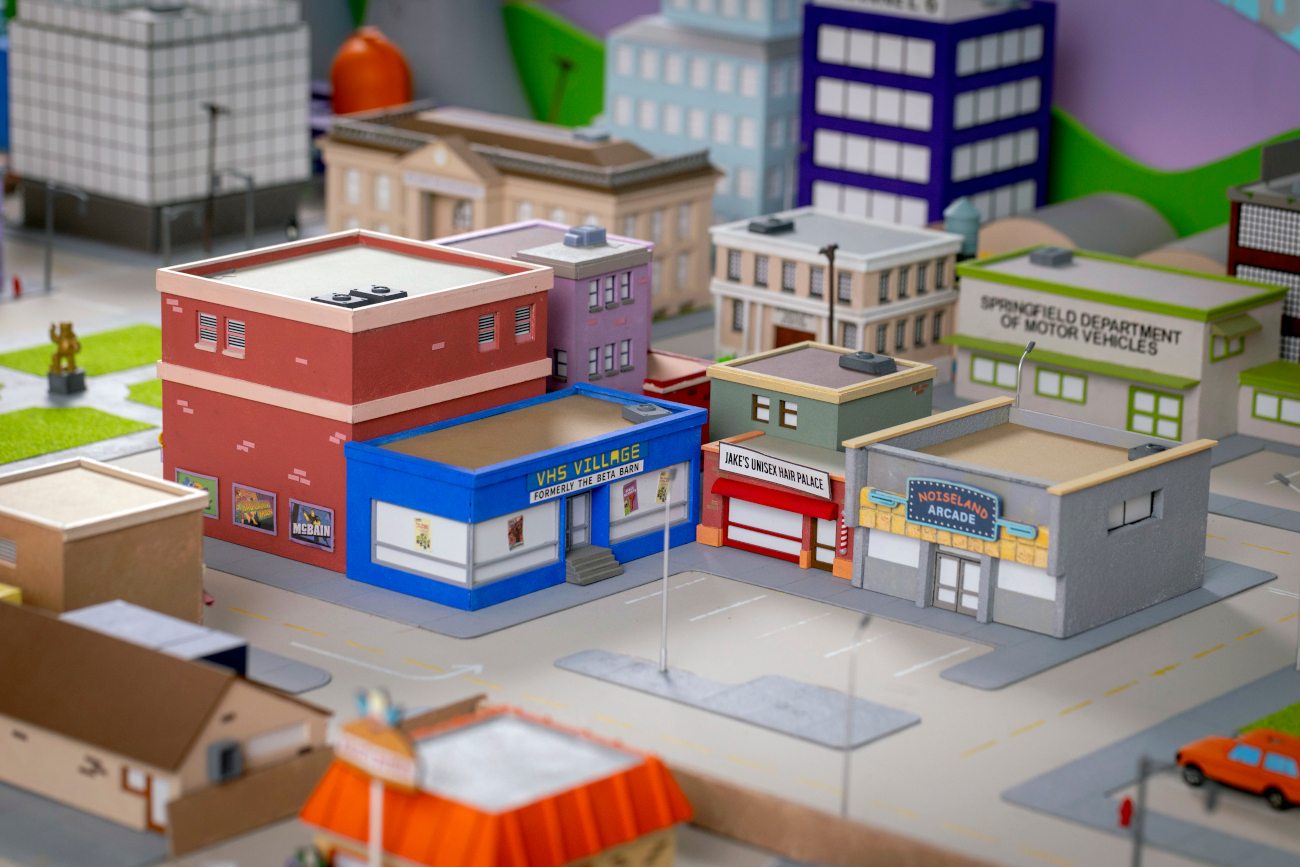 Model of Springfield by Simpsons fan Marc Hagan-Guirey
