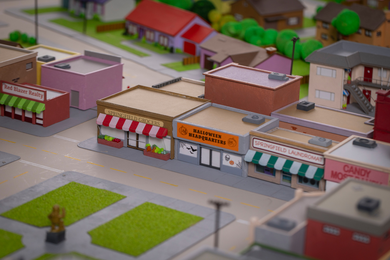 Model of Springfield by Simpsons fan Marc Hagan-Guirey