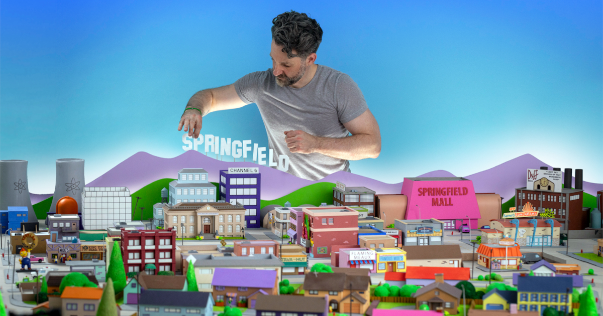 ‘The Simpsons’ Fan Spends 3 Years Building Massive Model of Springfield