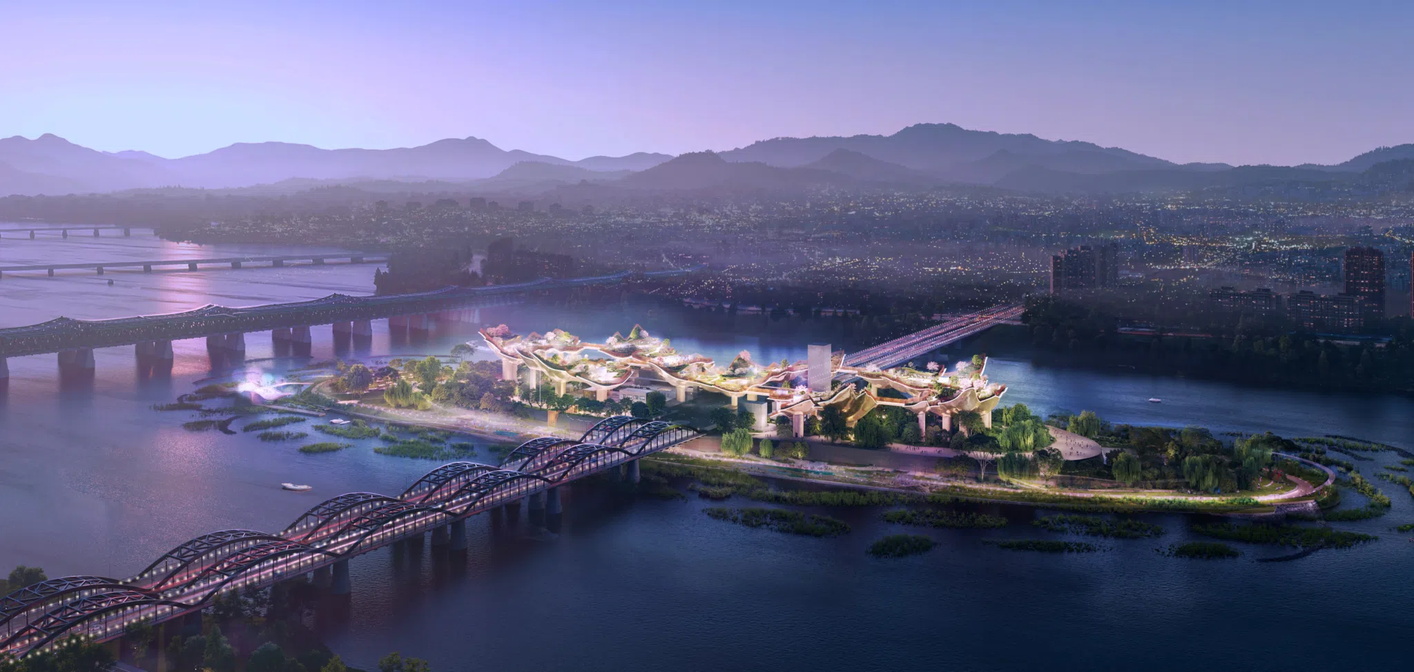 Rendering of Nodeul Island