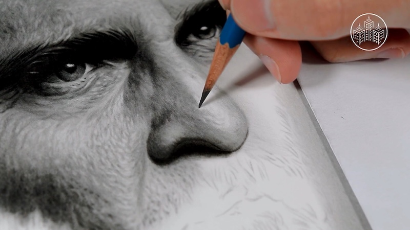 Mixed Media vs. Realistic Portrait Drawing