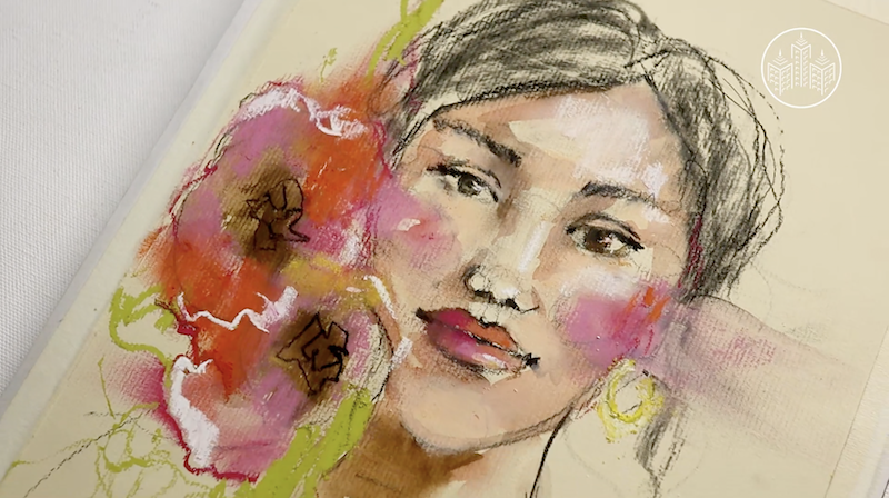 Mixed Media vs. Realistic Portrait Drawing