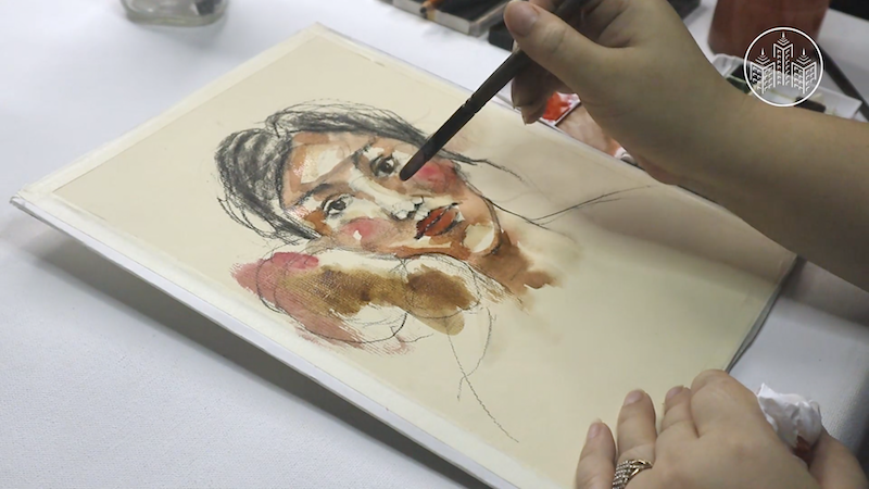 Mixed Media vs. Realistic Portrait Drawing