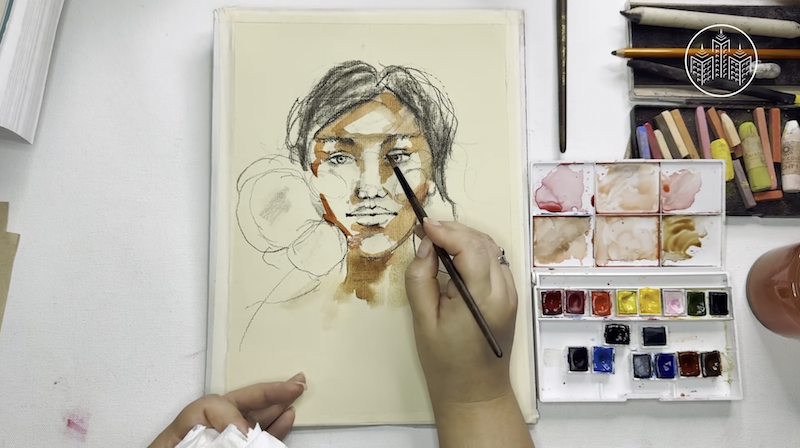 Mixed Media vs. Realistic Portrait Drawing
