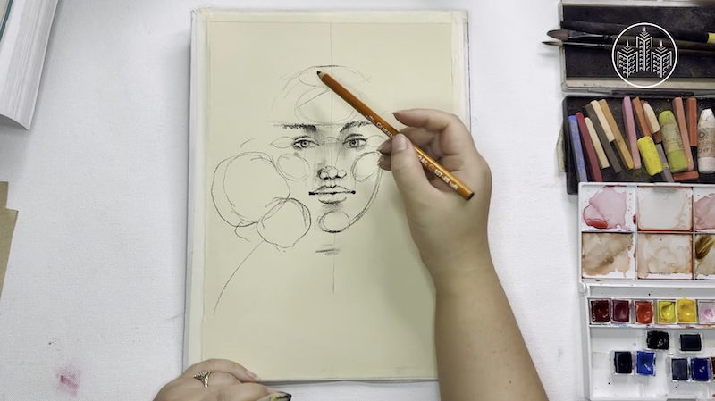 Mixed Media vs. Realistic Portrait Drawing