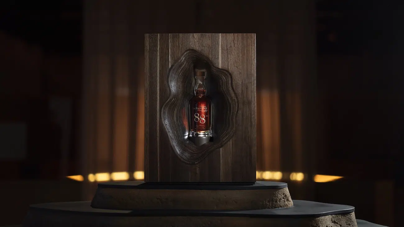 The Balvenie 88 and Daniel Arsham Sculpture