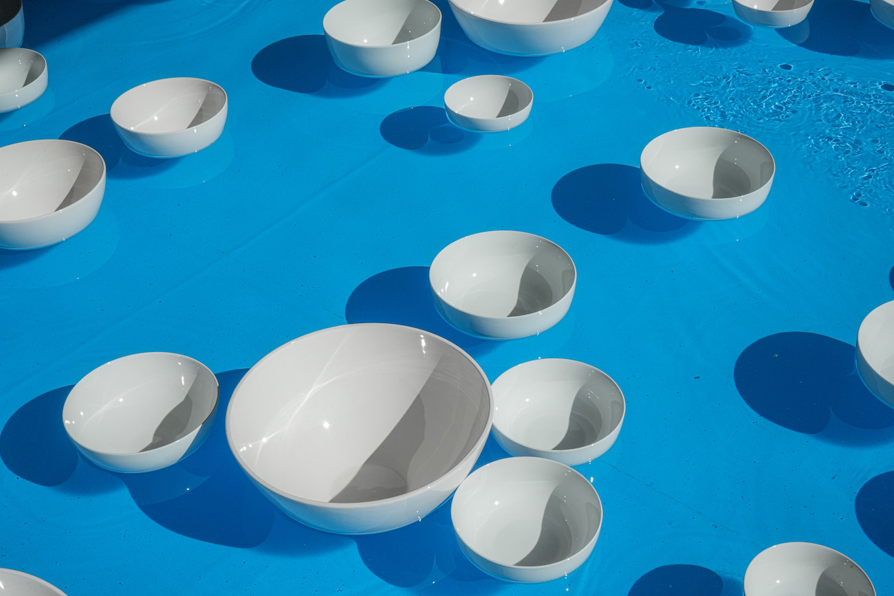 Celeste Boursier-Mougenot clinamen installation in Athens