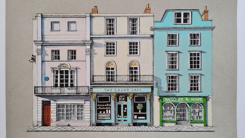 Architectural Drawing by Demi Lang