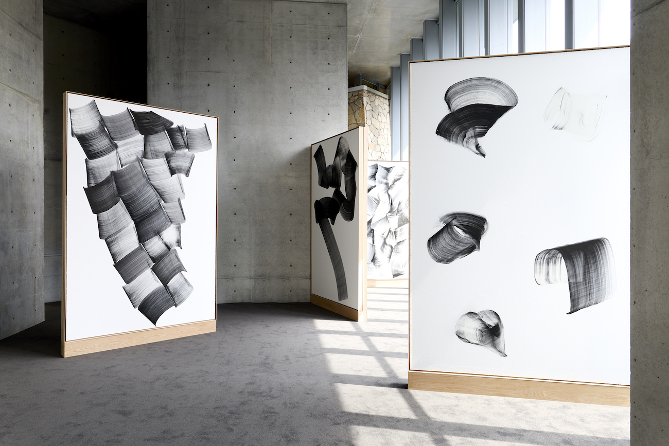 Lee Bae Charcoal Installation at Museum SAN in Korea