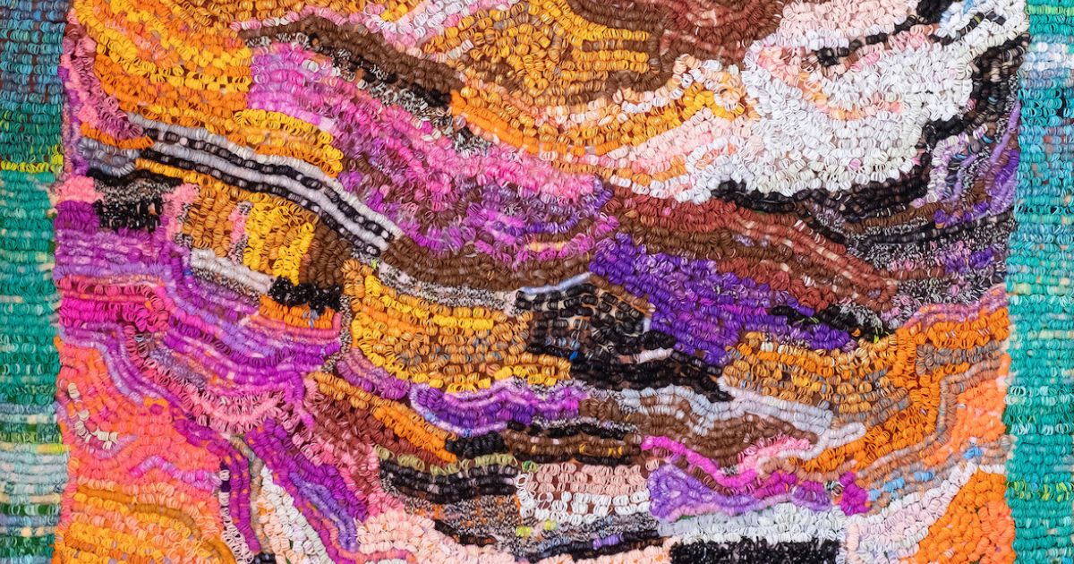 Artist Transforms Friendship Bracelet Bands Into Impressionist-Inspired Abstract Paintings
