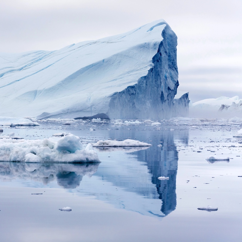 Photo of iceberg in Greenland. 