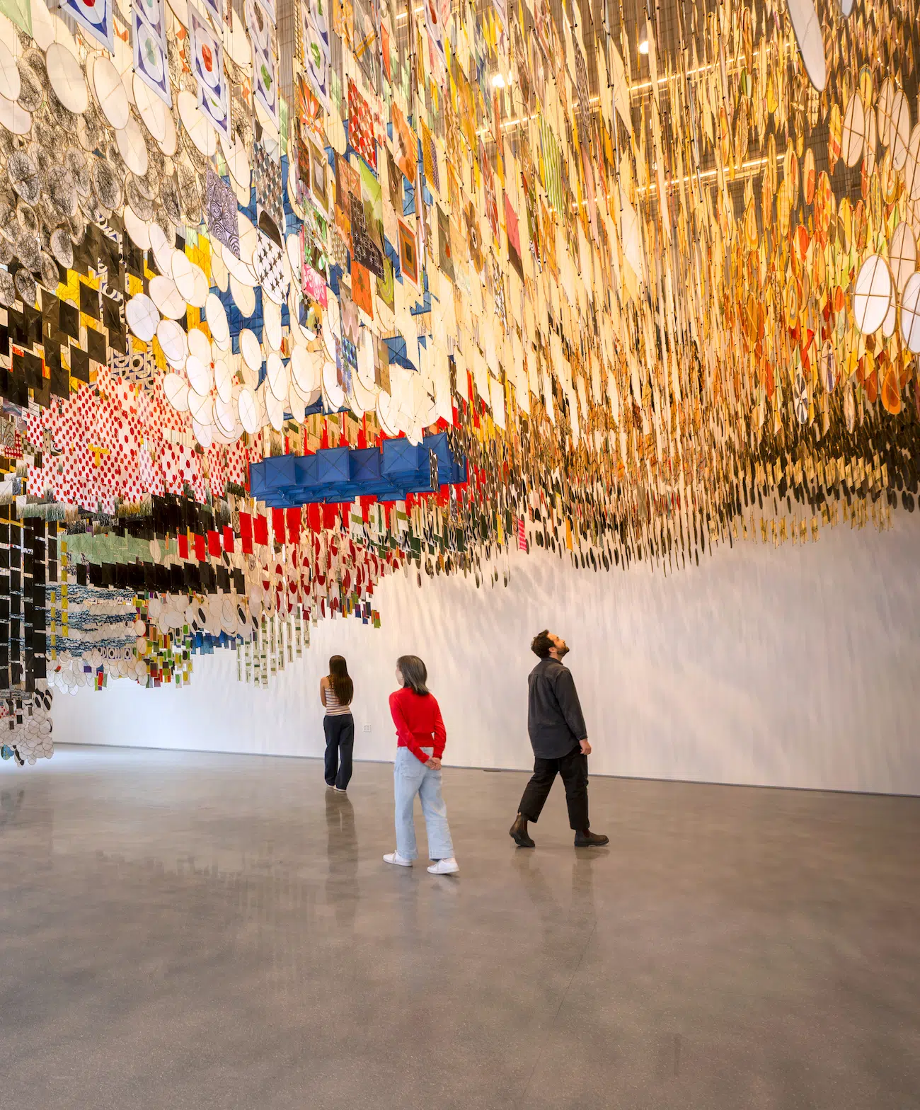 Large Kite Installation at San Francisco Museum of Modern Art By Jacob Hashimoto