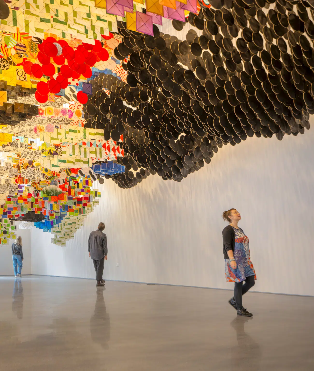 Large Kite Installation at San Francisco Museum of Modern Art By Jacob Hashimoto