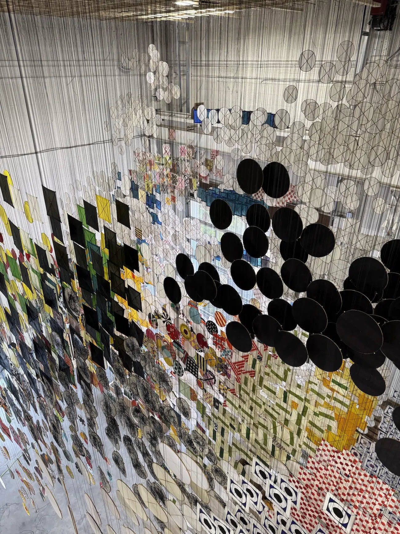 Large Kite Installation at San Francisco Museum of Modern Art By Jacob Hashimoto