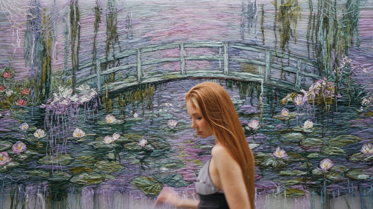 Monet-Inspired by Embroidery by Kathrin Marchenko
