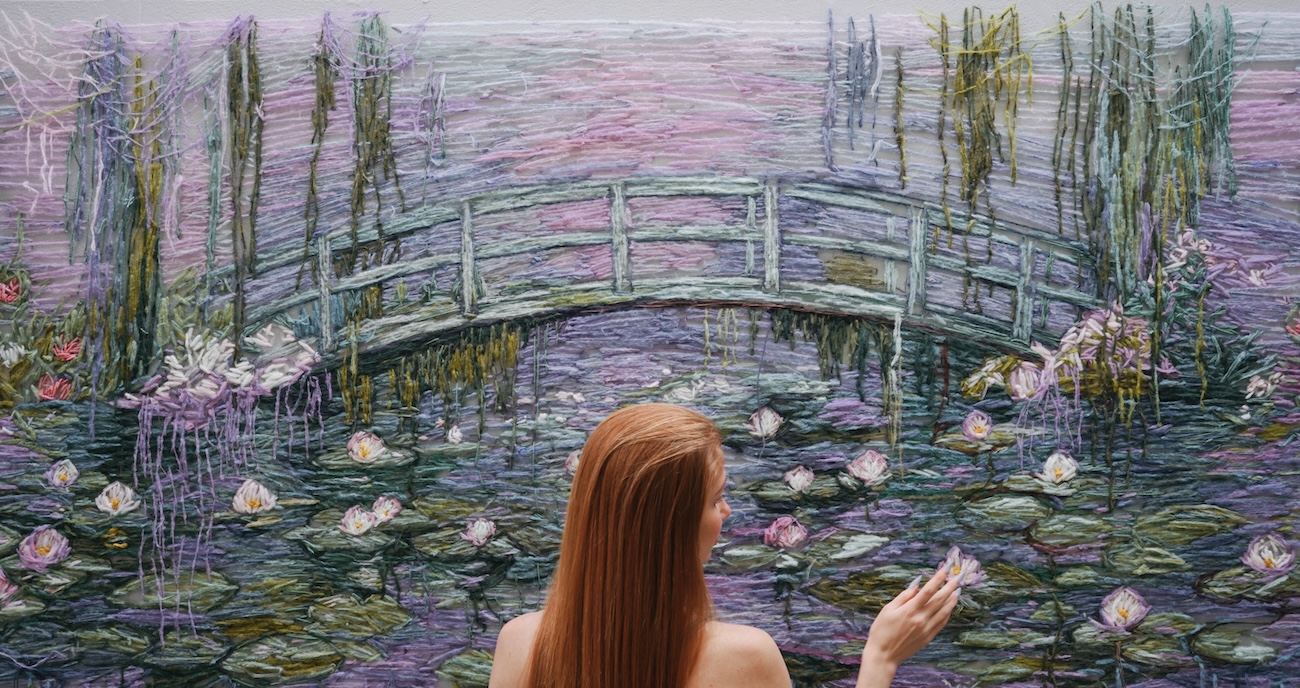 Monet-Inspired by Embroidery by Kathrin Marchenko
