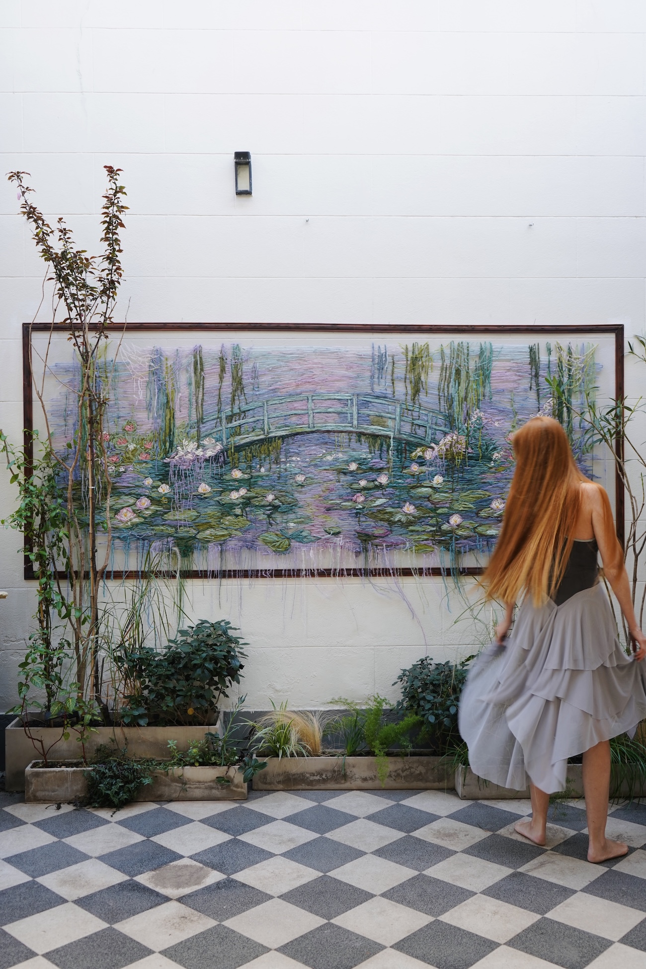 Monet-Inspired by Embroidery by Kathrin Marchenko