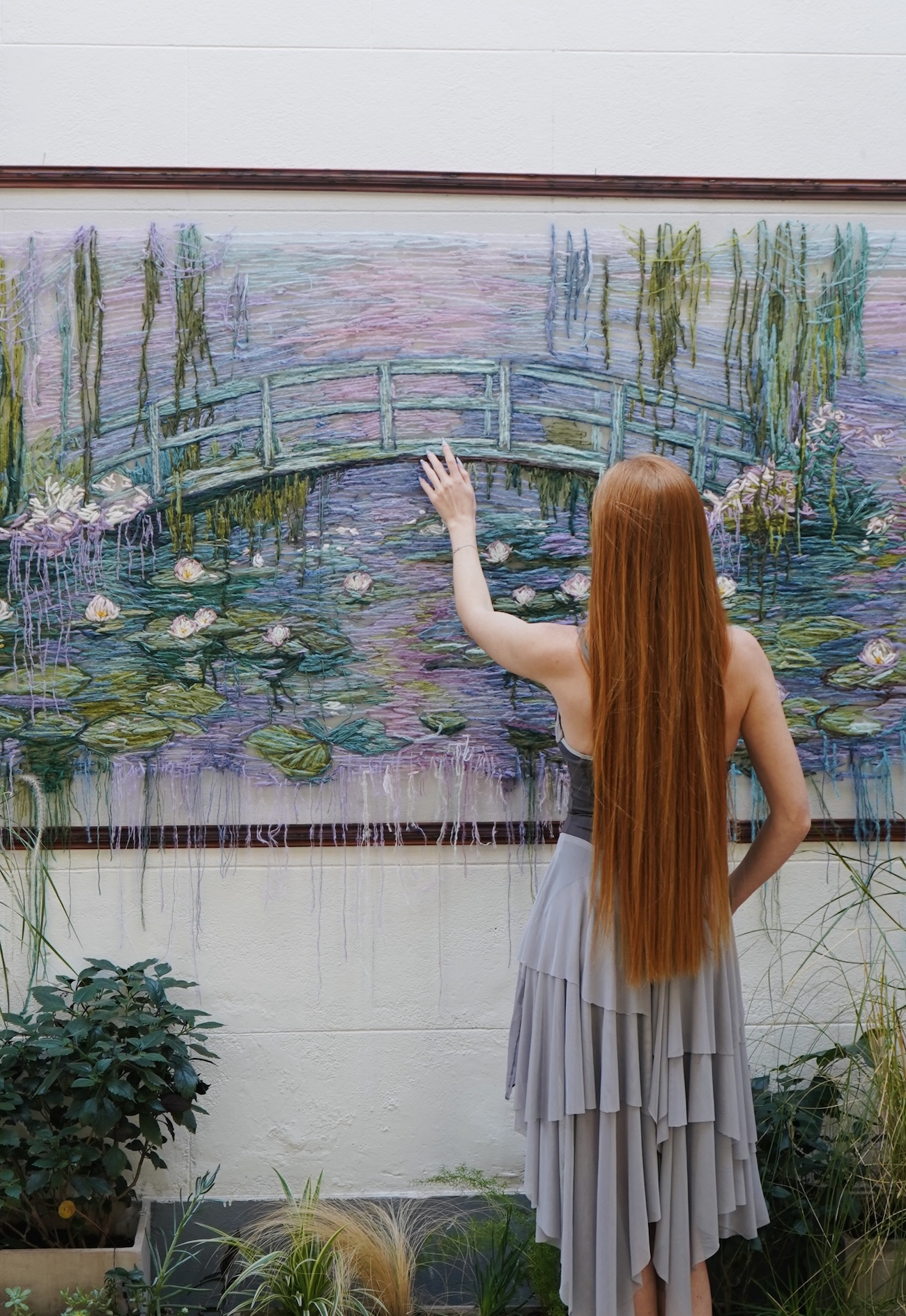 Monet-Inspired by Embroidery by Kathrin Marchenko