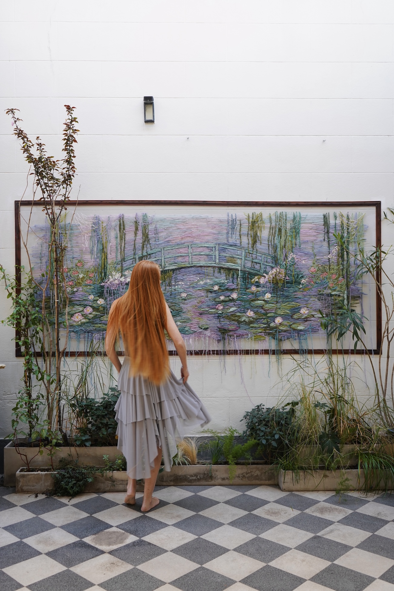 Monet-Inspired by Embroidery by Kathrin Marchenko
