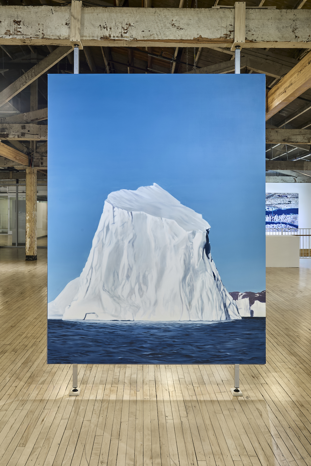 Installation View of Leslie Wayne's The Unintended Blues.