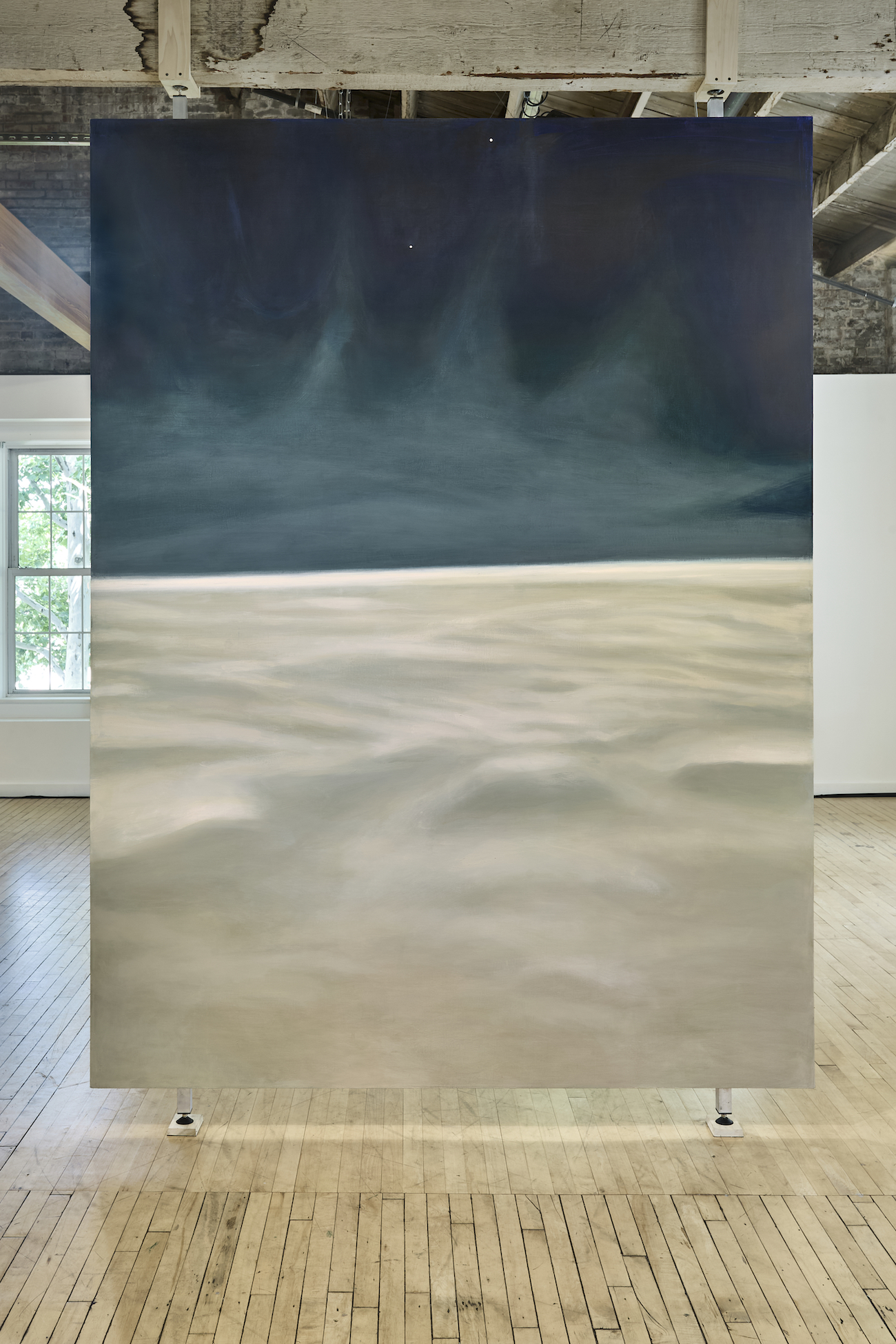 Installation View of Leslie Wayne's The Unintended Blues.