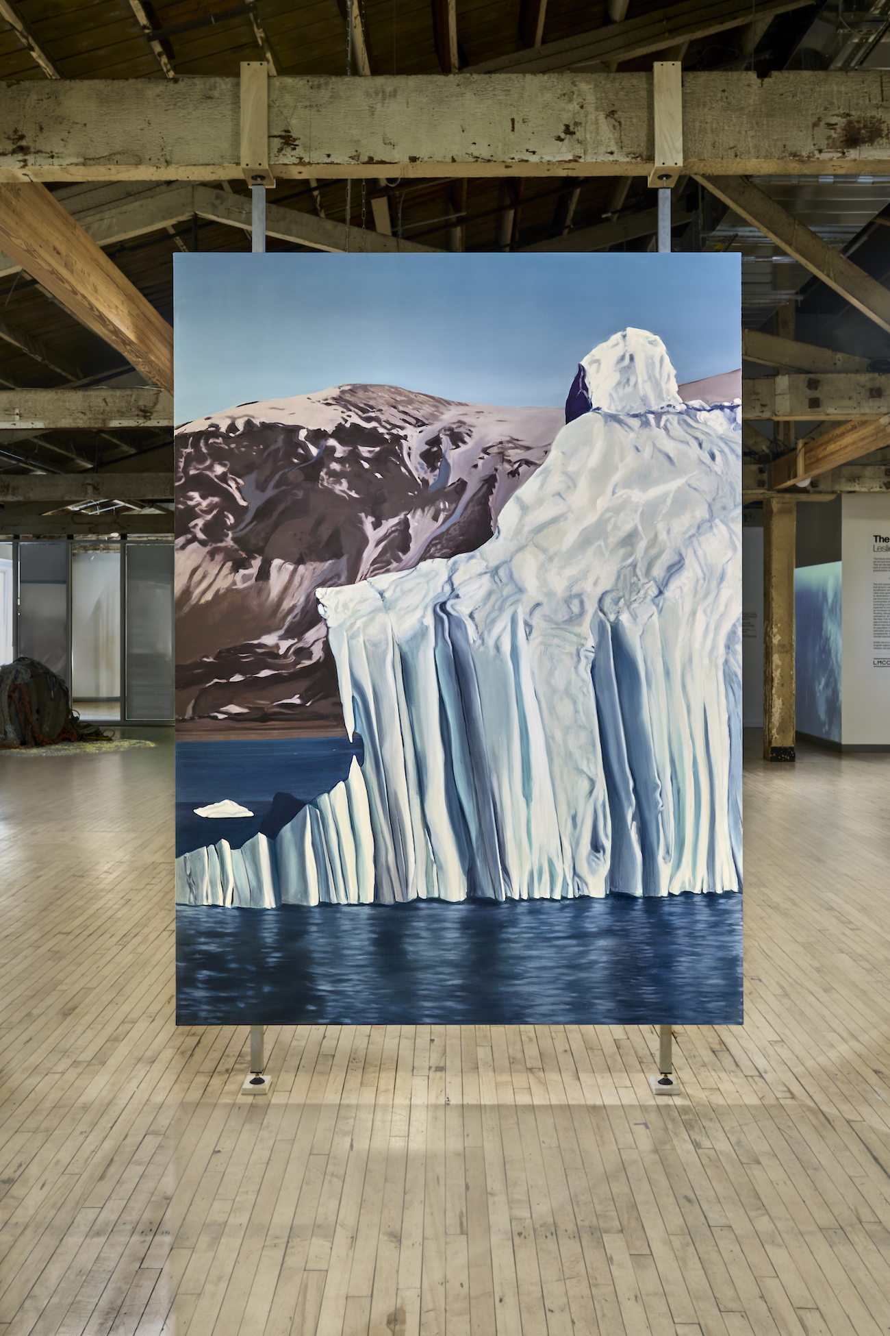 Installation View of Leslie Wayne's The Unintended Blues.