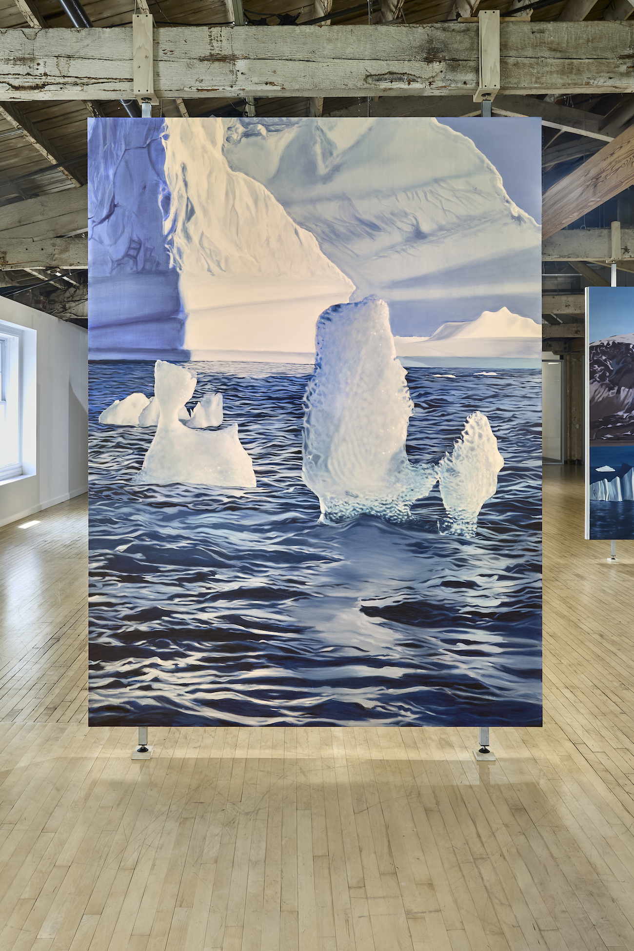 Installation View of Leslie Wayne's The Unintended Blues.