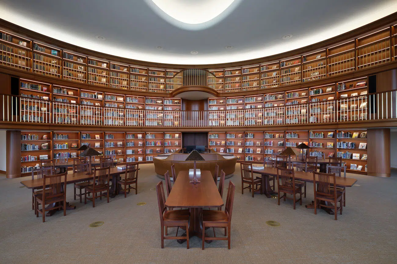 Library inside Lucas Museum of Narrative Art