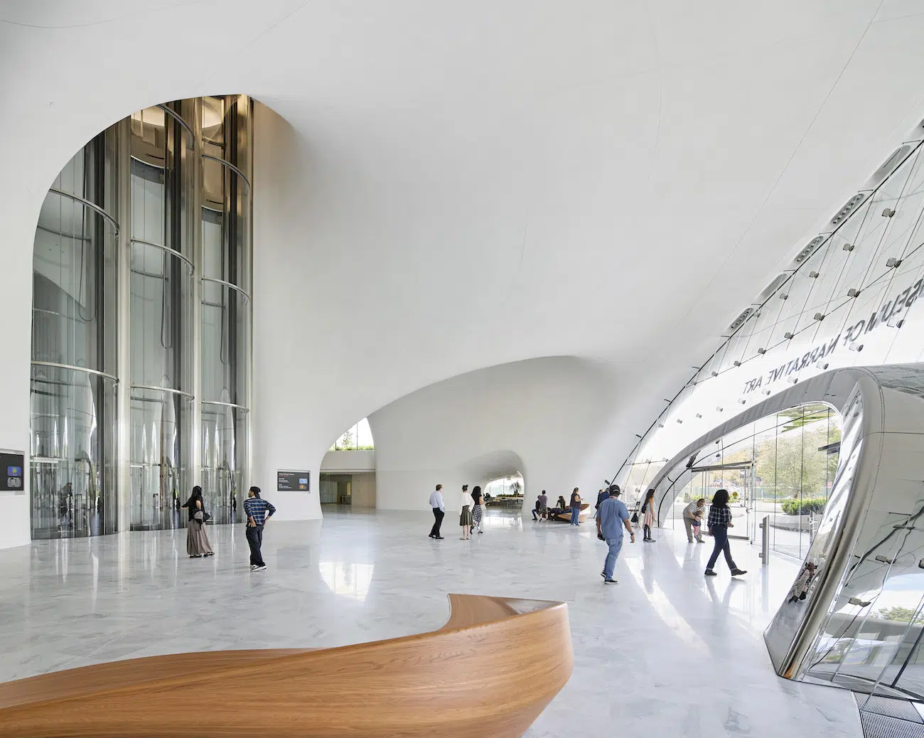 Interior of Lucas Museum of Narrative Art in Los Angeles