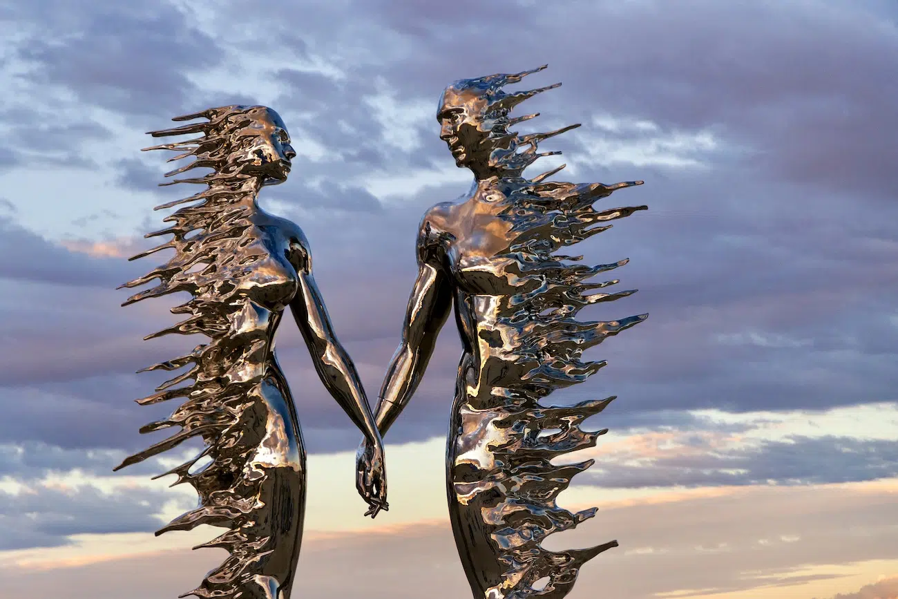 Only Love Will Remain Sculpture by Michael Benisty at Burning Man 2026