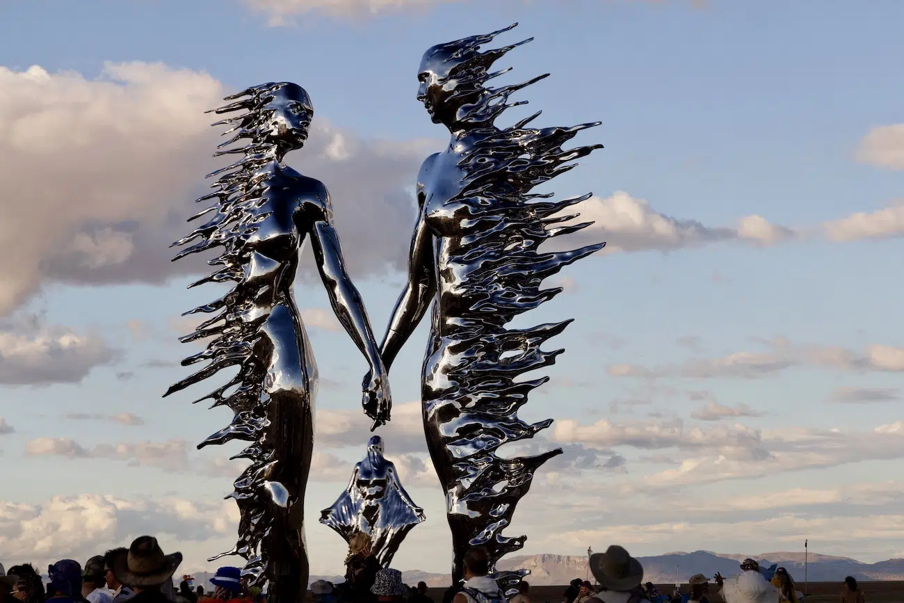 Only Love Will Remain Sculpture by Michael Benisty at Burning Man 2026