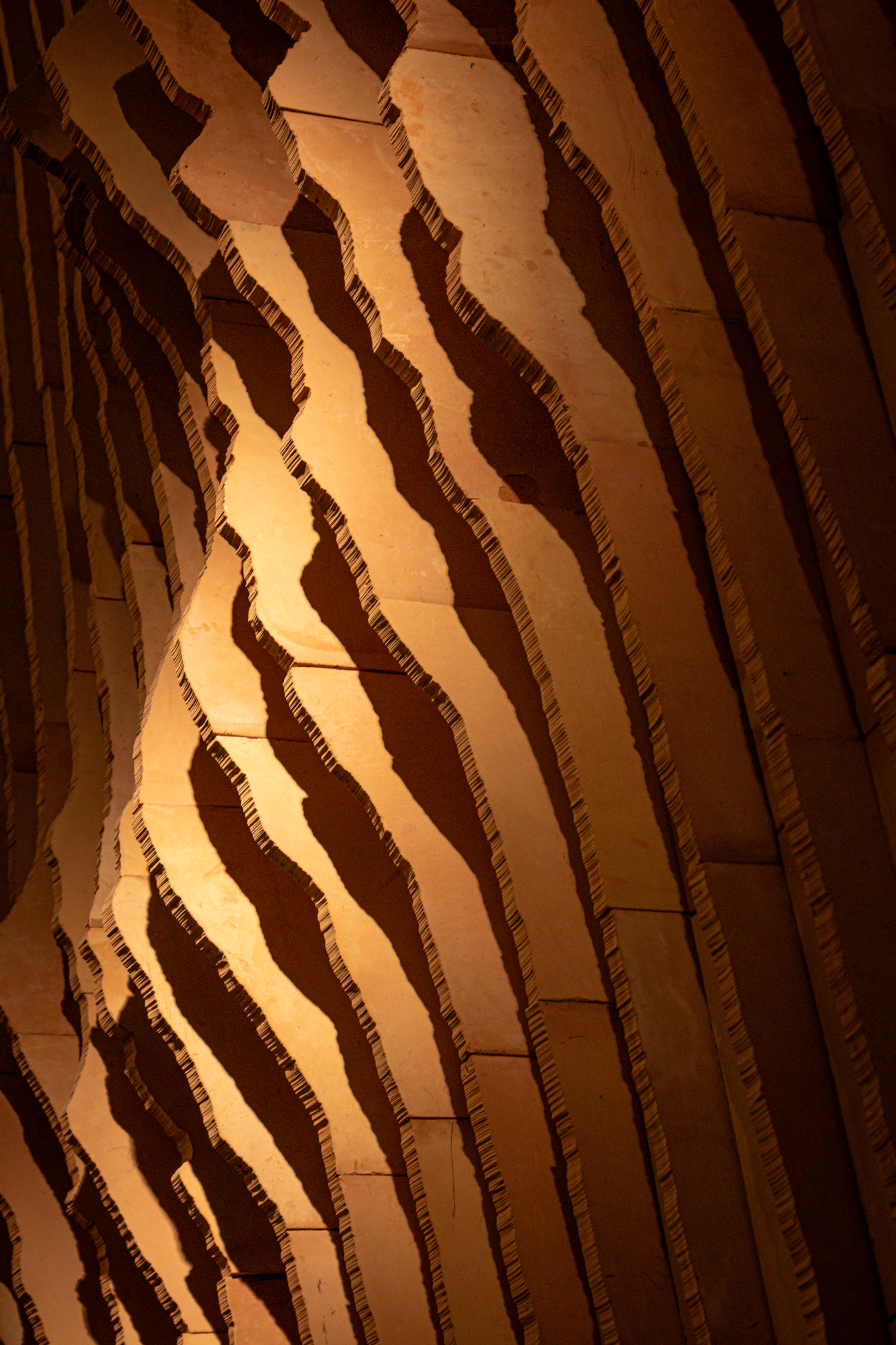 Morfogenesis artwork at Don Artemio restaurant in Saltillo